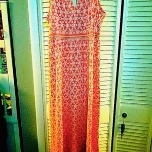 Coral Maxi Dress